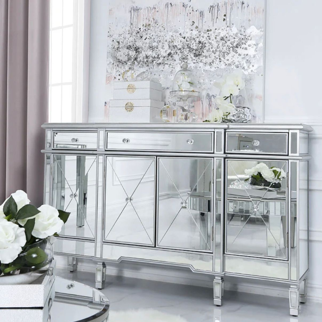 Mirrored sideboard cabinet discount